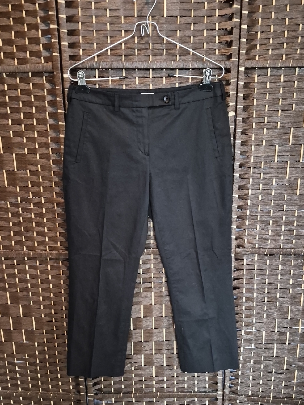 Armani Collezioni Black Pants with Tag Detail